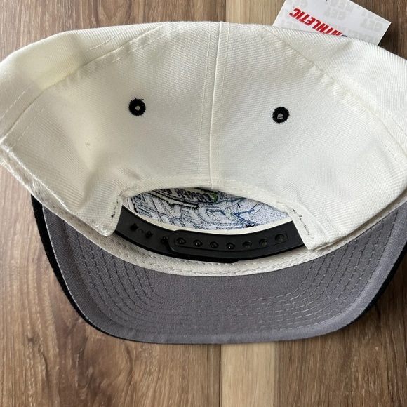 Vintage 90s Logo Athletic Tampa Bay Devil Rays Snapback Hat MLB NWT NEW Cap Wool - Picture 7 of 10